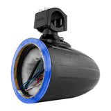 NXL 6.5' Marine and Powersports Empty Tower LED RGB Lights -Black Carbon Fiber - rear view | Silarius