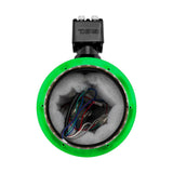 NXL 6.5' Marine and Powersports Empty Tower LED RGB Lights -Black Carbon Fiber - side view | Silarius
