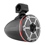 NXL 6.5' Marine and Powersports Empty Tower LED RGB Lights -Black Carbon Fiber - detail view | Silarius