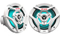 JVC CS-DR6201MW drvn 6.5" 2-Way Marine/Motorsport Speakers with RGB LED, White (Pair)