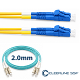 Cleerline CTG-S4E-02LULU-15m SSF™ OM4 LC/UPC-LC/UPC Patch Cord 2.0mm 15m