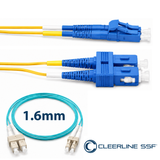 Cleerline CTG-S4C-02LUSU-20m SSF™ OM4 LC/UPC-SC/UPC Patch Cord 1.6mm 20m