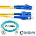 Cleerline CTG-B4E-02LUSU-20m BendSafe® OM4 LC/UPC-SC/UPC Patch Cord 2.0mm 20m