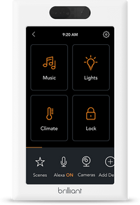 Brilliant BCP120US-WH1 Smart Home Control 1-Switch Panel, 2nd Gen, White