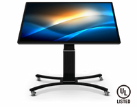 Clear Touch CTI-STAND-CONM-V3 Convertible Mobile Stand - Curve-Shaped Open Base with Motorized Height / Tilt Adjustment