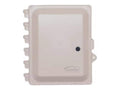 AccelTex ATS-00476 8x6x4 Polycarbonate Enclosure, Solid Door, Key Lock, No Holes, Blank Back Plate