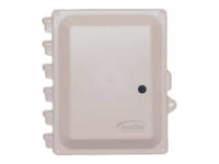 AccelTex ATS-00476 8x6x4 Polycarbonate Enclosure, Solid Door, Key Lock, No Holes, Blank Back Plate