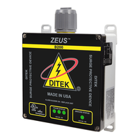 DITEK D200-347/6003Y Industrial Surge Protective Device, 347/600V Wye, 4W + G