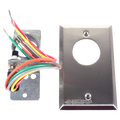 Dortronics 5141-24 5140 Series DPDT Alternate Action Key Switch on Single-Gang Plate