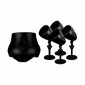 Beale Street LSKIT-BSC Landscape Kit Includes (4) WP4V-BSC 4" On-Wall Pendant Speakers, (4) WPV-LAND Mounting Kits, and LS10-BSC 10" Subwoofer, Black