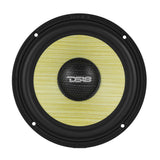 DXQ 6.5' 2-Way Component Speaker Set with Yellow Straw + Composite Foam Cone | 150W RMS 4-Ohm - rear view | Silarius