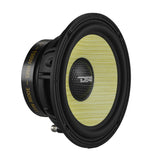 DXQ 6.5' 2-Way Component Speaker Set with Yellow Straw + Composite Foam Cone | 150W RMS 4-Ohm - side view | Silarius