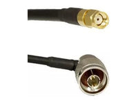AccelTex ATS-00380 195 Series Right Angle N-Style Plug to RPSMA Plug 3 ft Cable Assembly