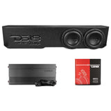 2018-2026 Jeep Gladiator Dual 8' Ported Subwoofer Enclosure - front view | Silarius