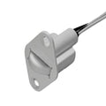 Edwards Signaling 3008-M Series Recessed Shorty Roller Plunger Contact with Wire Leads, Closed Loop, Brown