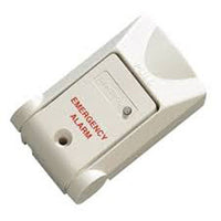 Edwards Signaling 3045CT-W Panic Switch, -40 to 150 temp range, ABS plastic, 100V op voltage, 0.5A, 7.5VA/W, SPST, white #6 screw terminal.