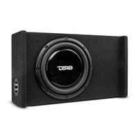 10' Loaded Shallow Down Fire Subwoofer Enclosure 300 Watts Rms - front view | Silarius