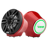 6.5' Universal Flat Mount Kick Panel Speaker Pod - Jet Skis, Jeeps, Motorcycles - RGB LED Lights - detail view | Silarius