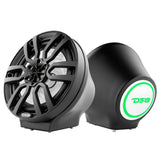 8” Universal Flat Mount Kick Panel Speaker Pod - Jet Skis, Jeeps, Motorcycles - RGB LED Lights - detail view | Silarius