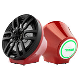 8” Universal Flat Mount Kick Panel Speaker Pod - Jet Skis, Jeeps, Motorcycles - RGB LED Lights - detail view | Silarius