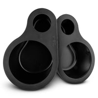 High Density Abs 2-Way Universal Pod 1 X 8' Loudspeaker and 1 X 3.78' Tweeter - front view | Silarius
