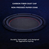 GEN-X 10" Subwoofer with Carbon Fiber Dust Cap | 600W RMS Dual 4-Ohm Voice Coils