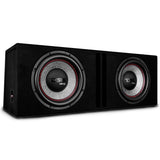 Dual 12' Loaded Subwoofer Ported Enclosure With GEN-X124D 900 Watts RMS - front view | Silarius