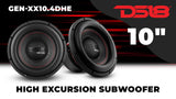 GEN-XX 10' High Excursion Subwoofer Double Stacked Magnets 500 Watts Rms DVC 4-Ohm - detail view | Silarius