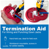 ICC IC107L6CYL CAT6 RJ45 Keystone Jack for EZ Style, 25-Pack, Yellow