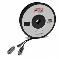 Hall CHD-JAV4K-DE25 Javelin 4K Plenum Optical HDMI Cable with Detachable Ends, 25m