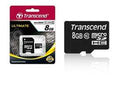 Transcend TS8GUSDHC10 8GB microSD w/ adapter Class10