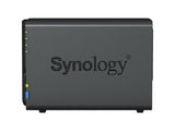 Synology DS223 DiskStation DS223 - 2-Bay NAS Storage Enclosure - Desktop - Quad-core - 1.7GHz - RTD1619B - Quad-Core - 2GB RAM - 1 x RJ-45 1GbE LAN Port