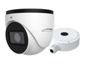 Speco Technologies O4T7MN 4MP H.265 AI IP Turret Camera,IR, 2.8-12mm Motorized lens, Included Junc Box, White housing, NDAA