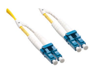 Axiom AXG96198 LC/LC 50/125 OS2 Ofnr .5M SM Fiber Optic Patch Cable, Yellow