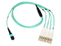 Axiom AXG96644 MPO-4 LC OM4 Breakout Cable 5M