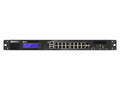 QNAP QGD-1600-4G-US 16-PORT 1GbE Switch with 2 RJ45 and SFP+ Combo Port with Intel Celeron J411 Processor and 4GB DDR4 RAM NAS