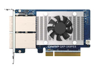 QNAP QXP-3X8PES 2 ports (SFF-8644 1x2) Expansion card; PCIe Gen3 x8 for QNAP PCIe JBOD series. Recommend installed in TS-h987XU-RP, TDS-h2489FU, TS-h1090FU speed up