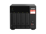 QNAP TS-473A-SW5T-US Desktop 4-BAY Nas/iscsi IP-SAN, AMD Ryzen V1000 Series V1500B 4C/8T 2.2 GHz, 8GB RAM, Two 2.5GbE, 10G-READY Bundled with QSW-1105-5T 2.5GbE X 5