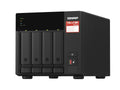 QNAP TS-473A-SW5T-US Desktop 4-BAY Nas/iscsi IP-SAN, AMD Ryzen V1000 Series V1500B 4C/8T 2.2 GHz, 8GB RAM, Two 2.5GbE, 10G-READY Bundled with QSW-1105-5T 2.5GbE X 5
