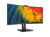 Philips 34B1U5600CH 34" Curved Monitor, LED, Wqhd (3440X1440), USB-C, Webcam