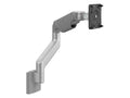 Humanscale M81NTNHSBTB M8.1 Monitor ARM with Direct Hardwall Mount for Single Monitor - Silver with Gray TRIM - Black 100MM X 100MM VESA Bracket
