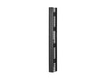 Chatsworth 13902-703 Velocity Vertical Cable Manager, Single-Sided, 6 inches W X 7 ft H (152 mm W X 2133 mm H), Black