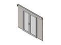 Chatsworth 32770-E01 Aisle Containment Double Door Assembly, Glacier White, 106.9IN (2715 mm) W x 5.5IN (140 mm) L x 88.5IN (2248 mm) H