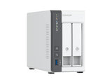 QNAP TS-216G-US Tower NAS 2 bay NAS ARM Cortex-A55 4C, Mali-G52 GPU, 2 x SATA 6Gb/s 3.5in/2.5in, 4GB DDR4 RAM on-board, 1 x 2.5GbE LAN, 1 x GbE LAN