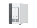 QNAP TS-216G-US Tower NAS 2 bay NAS ARM Cortex-A55 4C, Mali-G52 GPU, 2 x SATA 6Gb/s 3.5in/2.5in, 4GB DDR4 RAM on-board, 1 x 2.5GbE LAN, 1 x GbE LAN