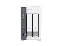 QNAP TS-216G-US Tower NAS 2 bay NAS ARM Cortex-A55 4C, Mali-G52 GPU, 2 x SATA 6Gb/s 3.5in/2.5in, 4GB DDR4 RAM on-board, 1 x 2.5GbE LAN, 1 x GbE LAN
