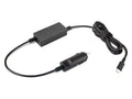 Lenovo 40AK0065WW 65W USB-C DC Travel Adapter - Input: 12/24V DC from Vehicle - Output: USB-C 5/9/15V@3A, 20V@3.25A - Black - Weight 210g