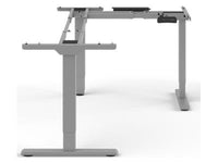 Humanscale FYH3XLTS eFloat Go 2.0, 3-Leg for 90 Degree Top - Silver