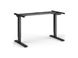 Humanscale FYHXLCB eFloat Go 2.0 2-Leg for Rectangular Top - Extended Height, C-Foot with Glides, Black