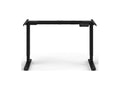Humanscale FYHXLCB eFloat Go 2.0 2-Leg for Rectangular Top - Extended Height, C-Foot with Glides, Black